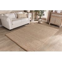 Baxton Studio Michigan-Natural-Rug Baxton Studio Michigan Modern and Contemporary Natural Brown Handwoven Hemp Blend Area Rug